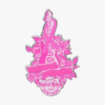 Pinktober Pin Guitar Ribbon Pinktober Pin Guitar Ribbon